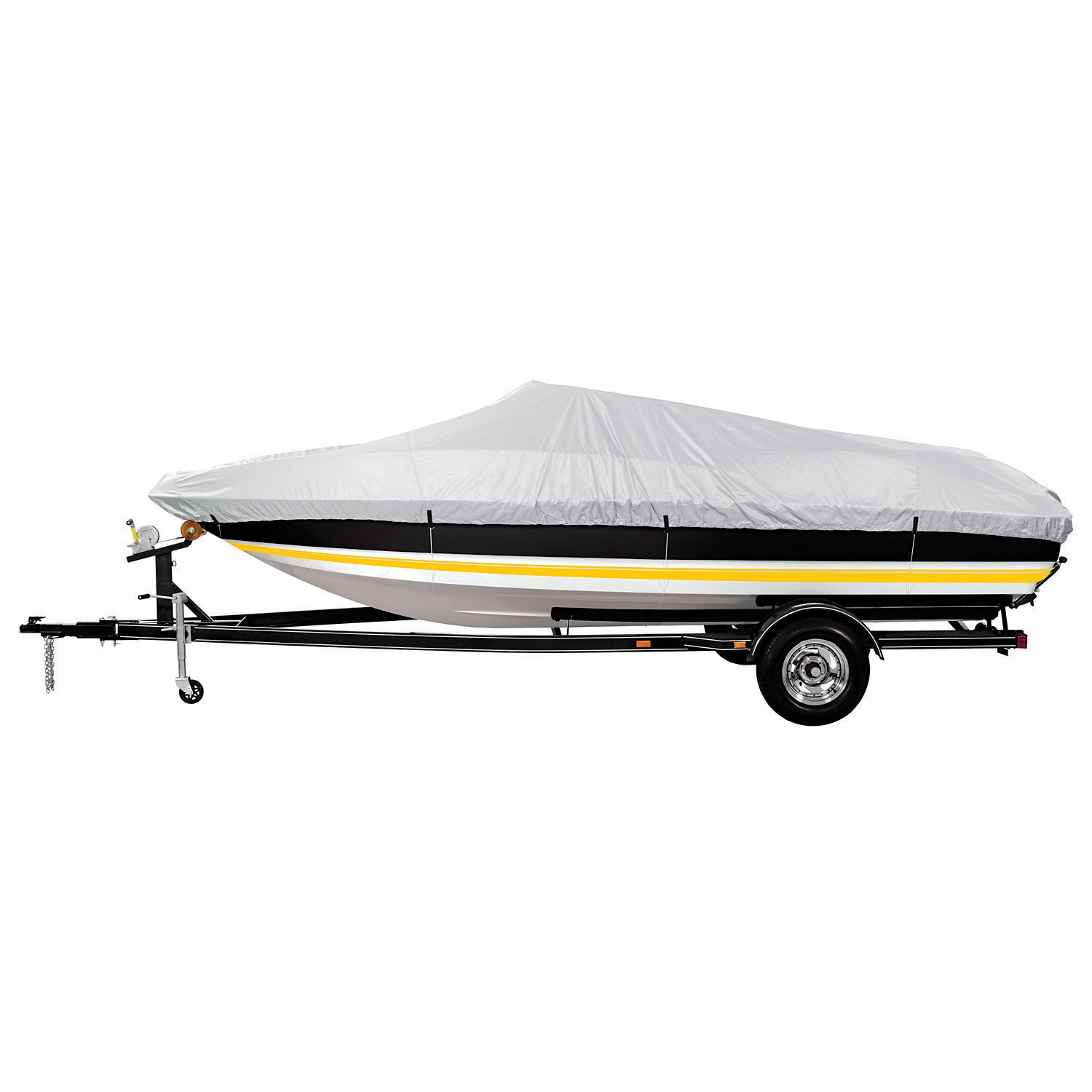 Marine Raider Silver Series Model A Boat Cover For 14' - 16' V-Hull Fishing Boats