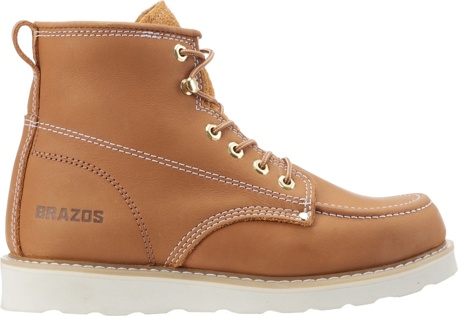 Brazos Men s Premium Rio Lace Up Work Boots Academy