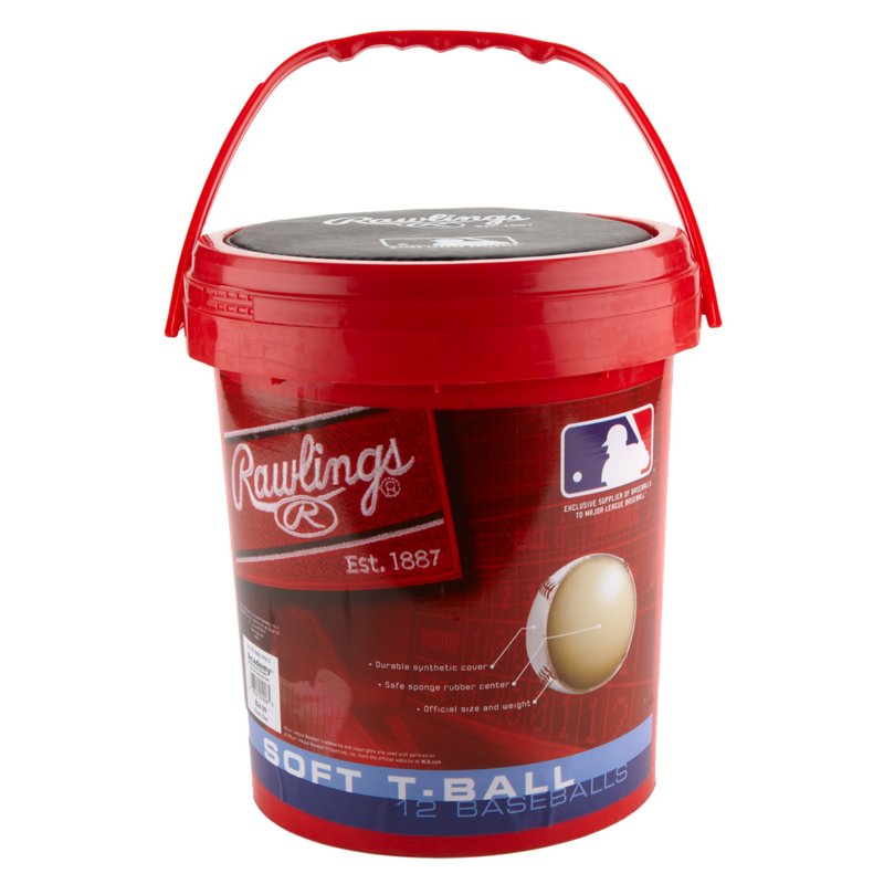 Rawlings Indoor/Outdoor Training T-Ball Bucket - Baseballs And Softballs at Academy Sports