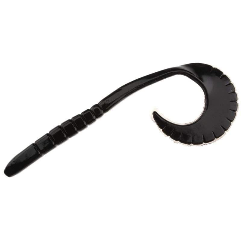 Zoom G-Tail 6 in Worm Baits 10-Pack Black - Frsh Wtr Soft Plastic at Academy Sports