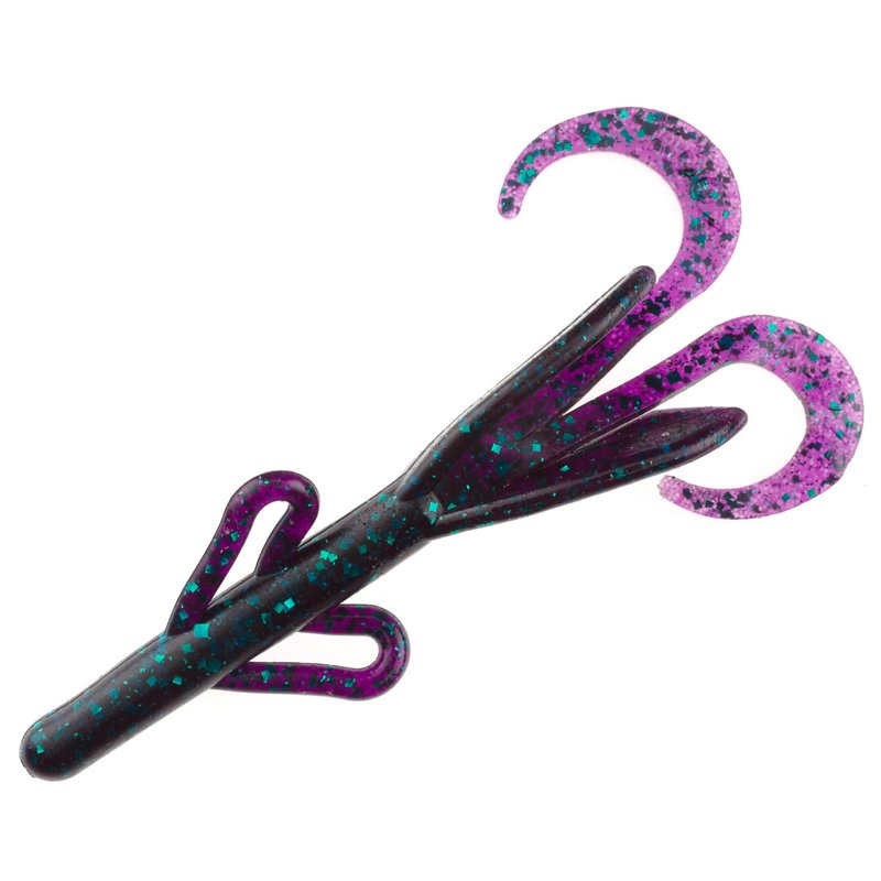 Zoom Baby Brush Hog 5" Creature Baits 12-Pack Junebug - Frsh Wtr Soft Plastic at Academy Sports