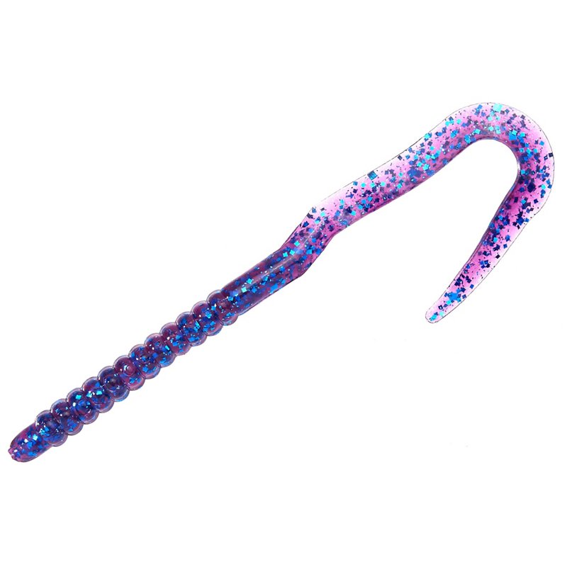 Zoom U-Tail 6" Worm Baits 20-Pack Blue - Frsh Wtr Soft Plastic at Academy Sports