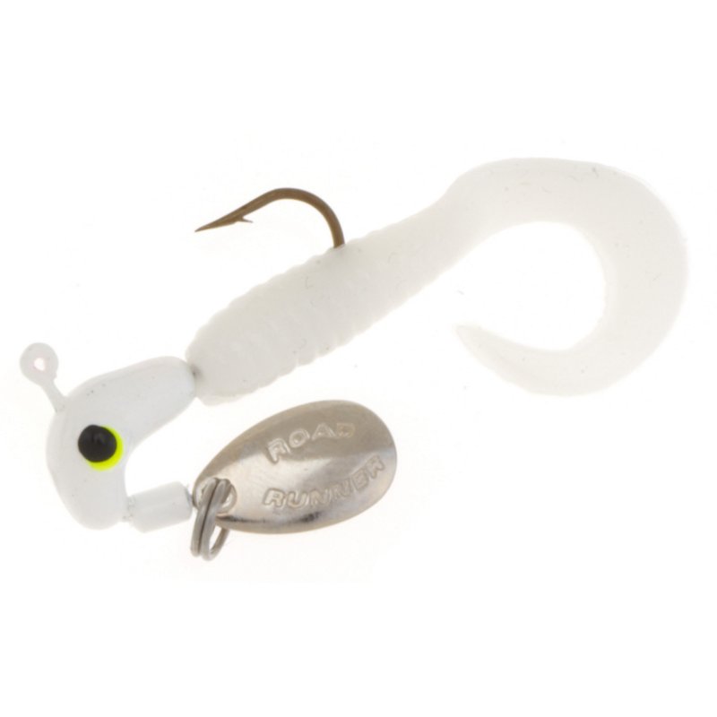 Blakemore Road Runner 1/16 oz. Curly-Tail Jigs 2-Pack White - Frsh Wtr Panfish Bait at Academy Sports