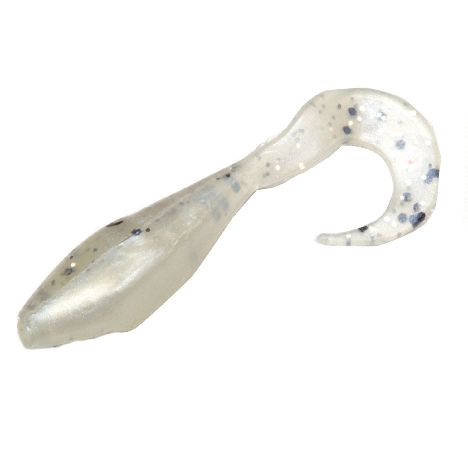 Bass Assassin Lures 2" Curly Shad Lure 10-Pack CRYSTAL SHAD
