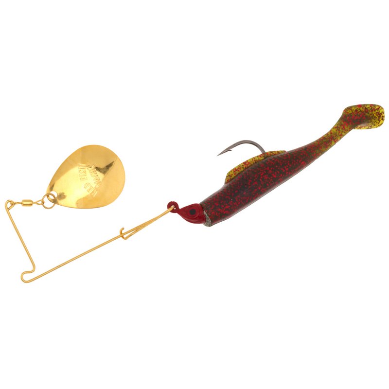 Strike King Redfish Magic Saltwater Spinnerbait, Avocado/Red Head