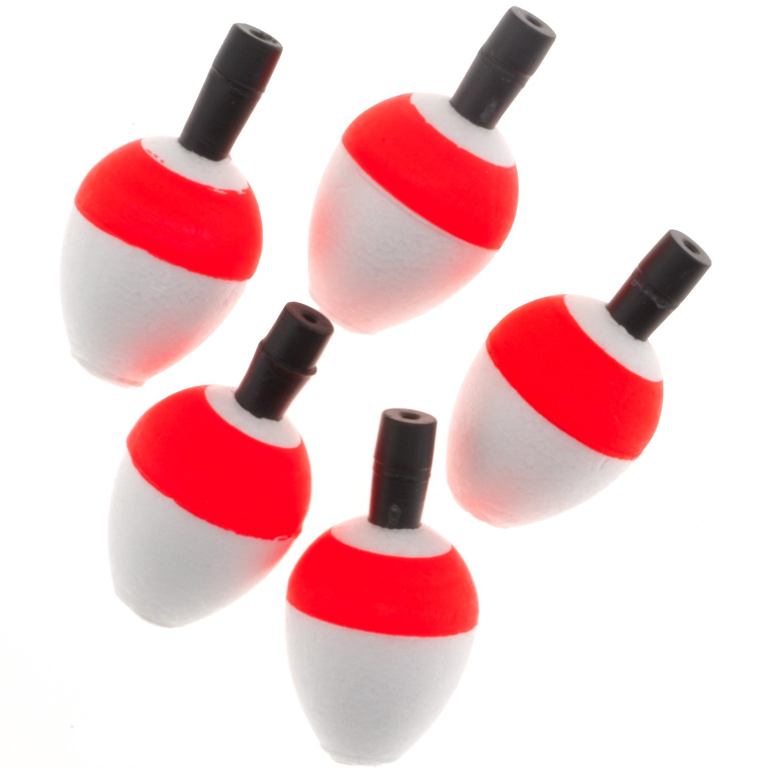 3 LARGE Foam Fishing Bobbers - 6-PACK - RED - Snap-On Style float cork