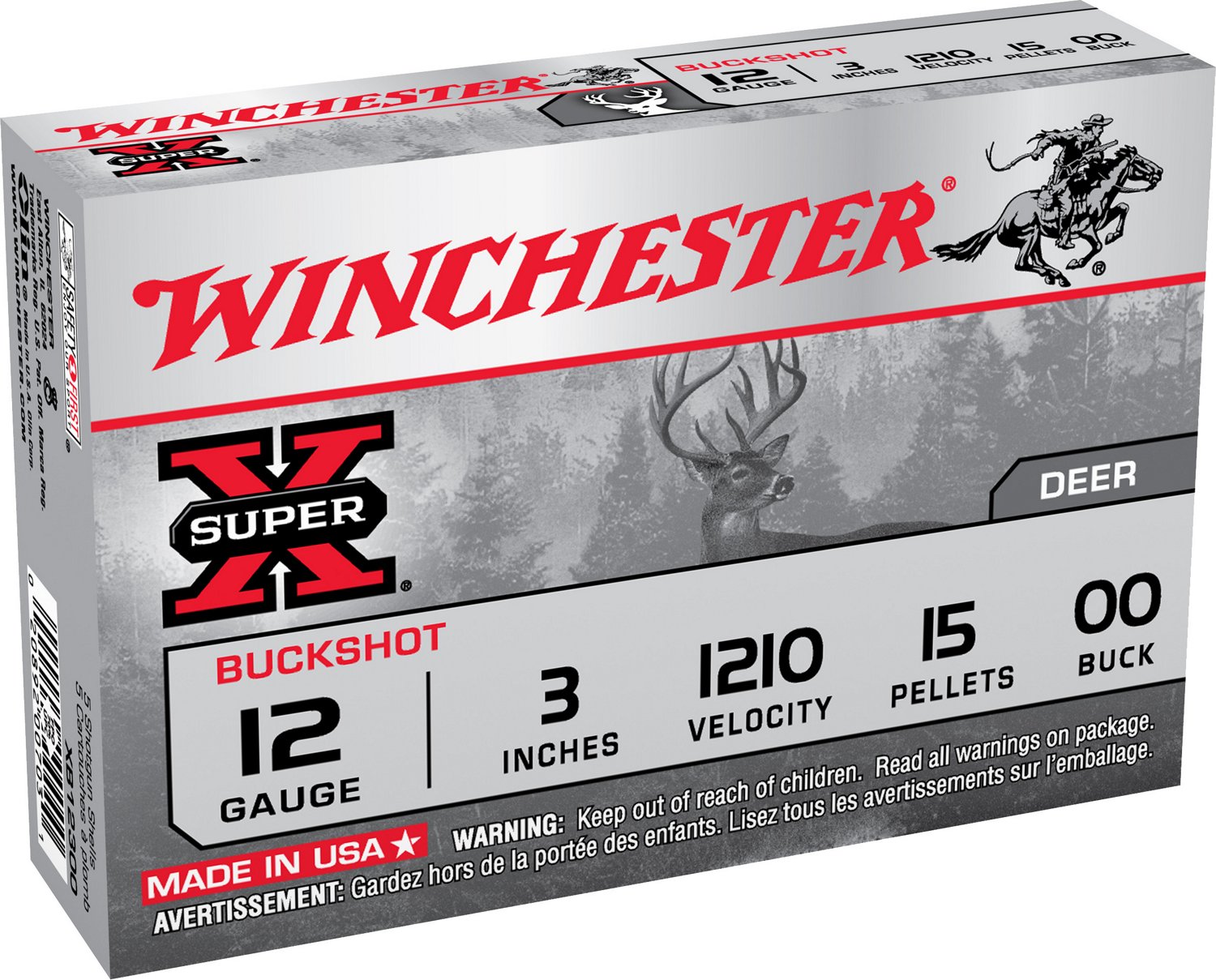 Winchester Super X Buckshot Load 12 Gauge Shotshells Academy