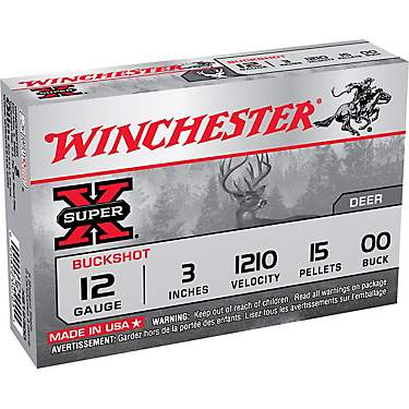 Winchester Super-X Buckshot Load 12 Gauge Shotshells                                                                            