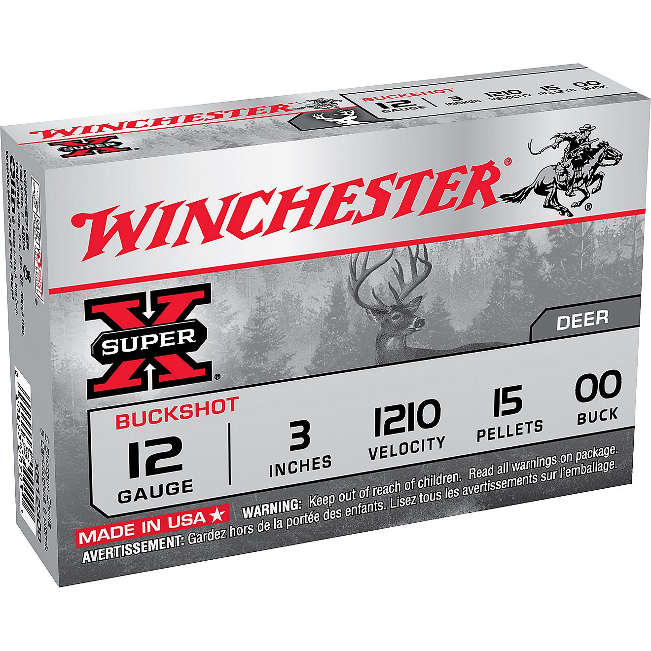Winchester Super-X Buckshot Load 12 Gauge Shotshells                                                                             - view number 1