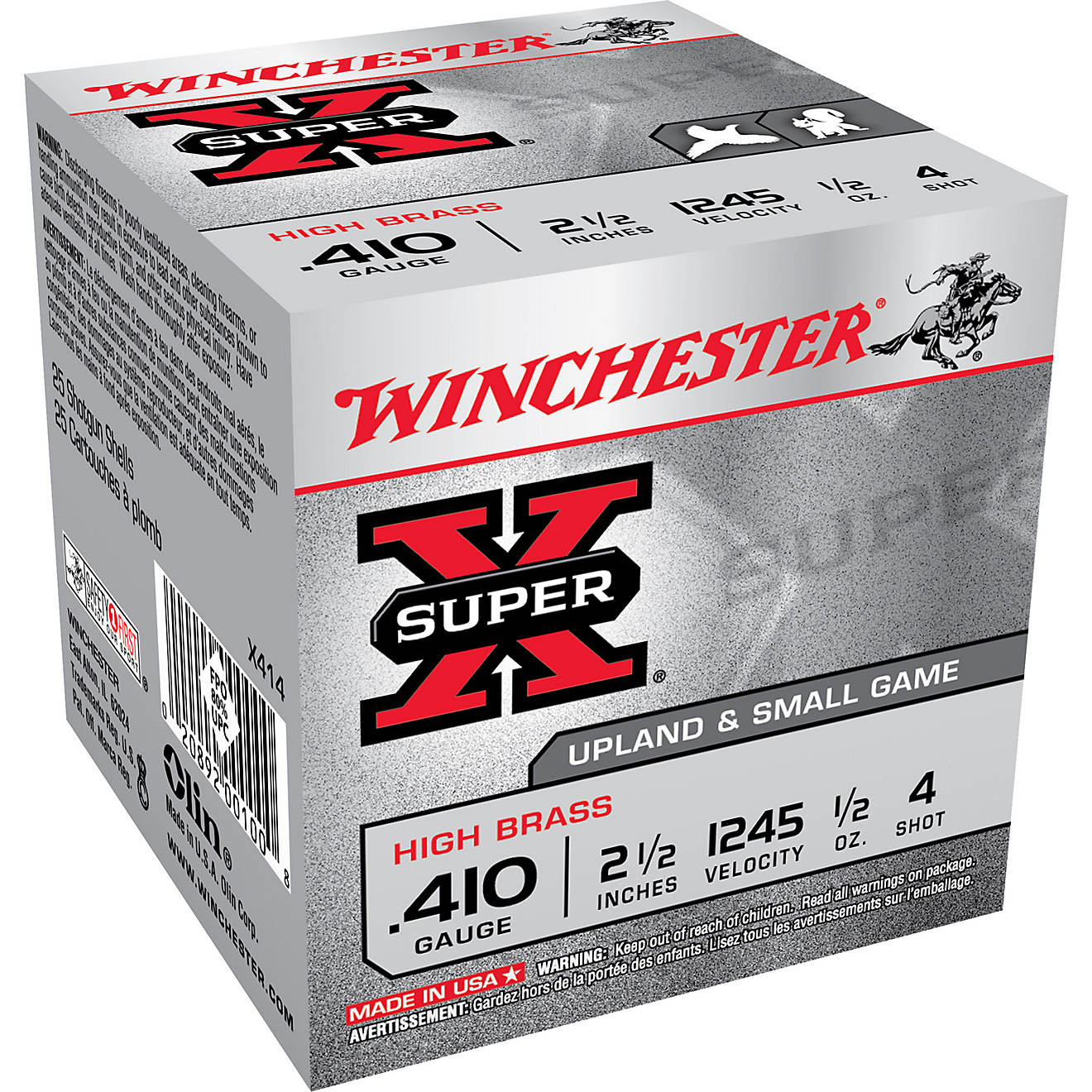 Winchester Super-X Game Load HS .410 Load Shotshells - 25 Rounds                                                                 - view number 1