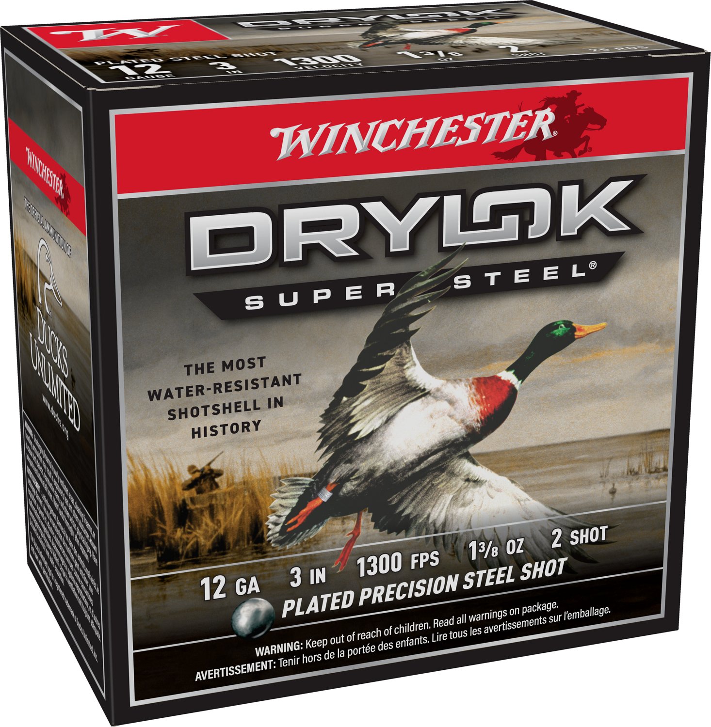 Winchester Super-X Drylok Waterfowl Load 12 Gauge Shotshells - 25 Rounds