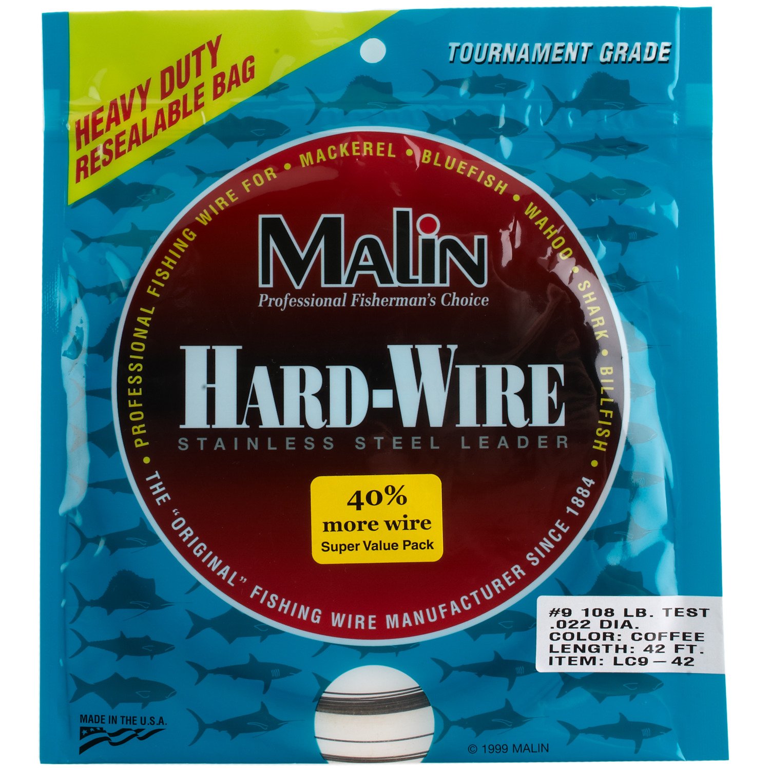Malin 42 ft Hard-Wire Stainless-Steel Leader