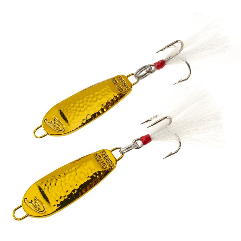 Cotton Cordell 1/4 oz. Jigging Spoon 2-Pack Gold - Fresh Water Jigs And Spoons at Academy Sports