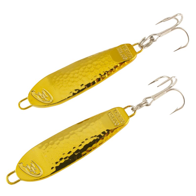 Cotton Cordell 3/8 oz. Jigging Spoon 2-Pack Gold - Fresh Water Jigs And Spoons at Academy Sports
