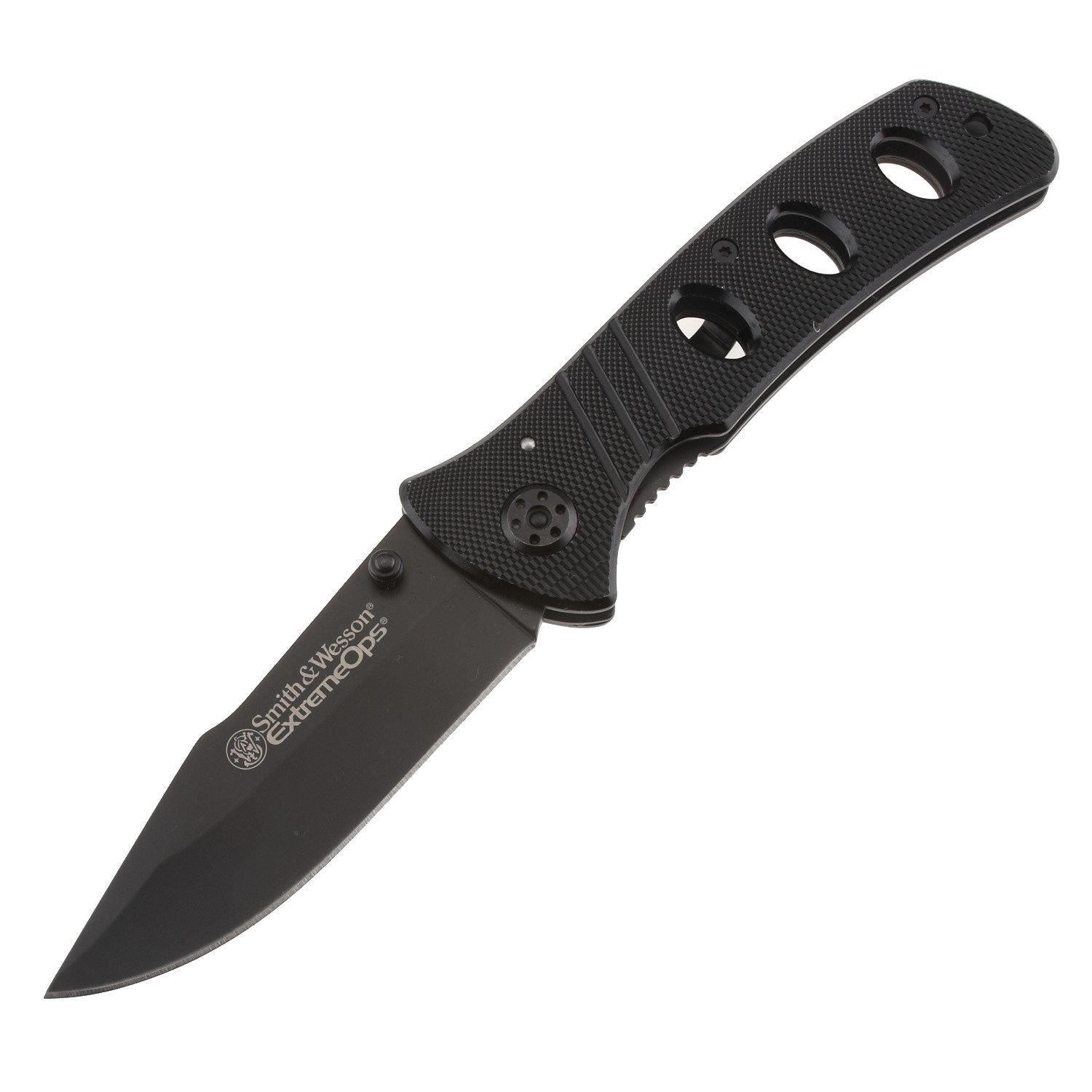 Victus 8 in. Folding Knife - Gut Hook Blade - Black