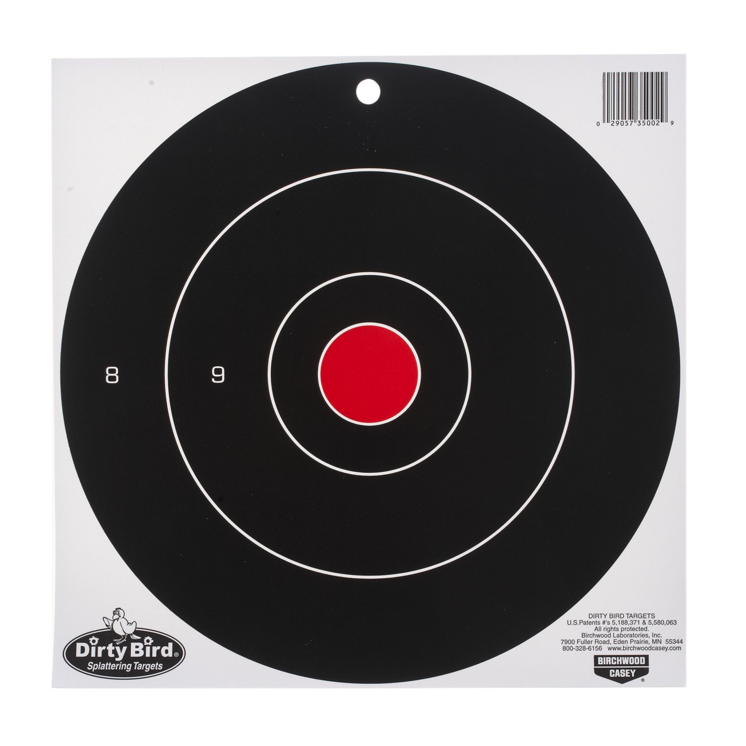 Birchwood Casey Dirty Bird 12-in Bull's-Eye Target Sheets 12-Pack
