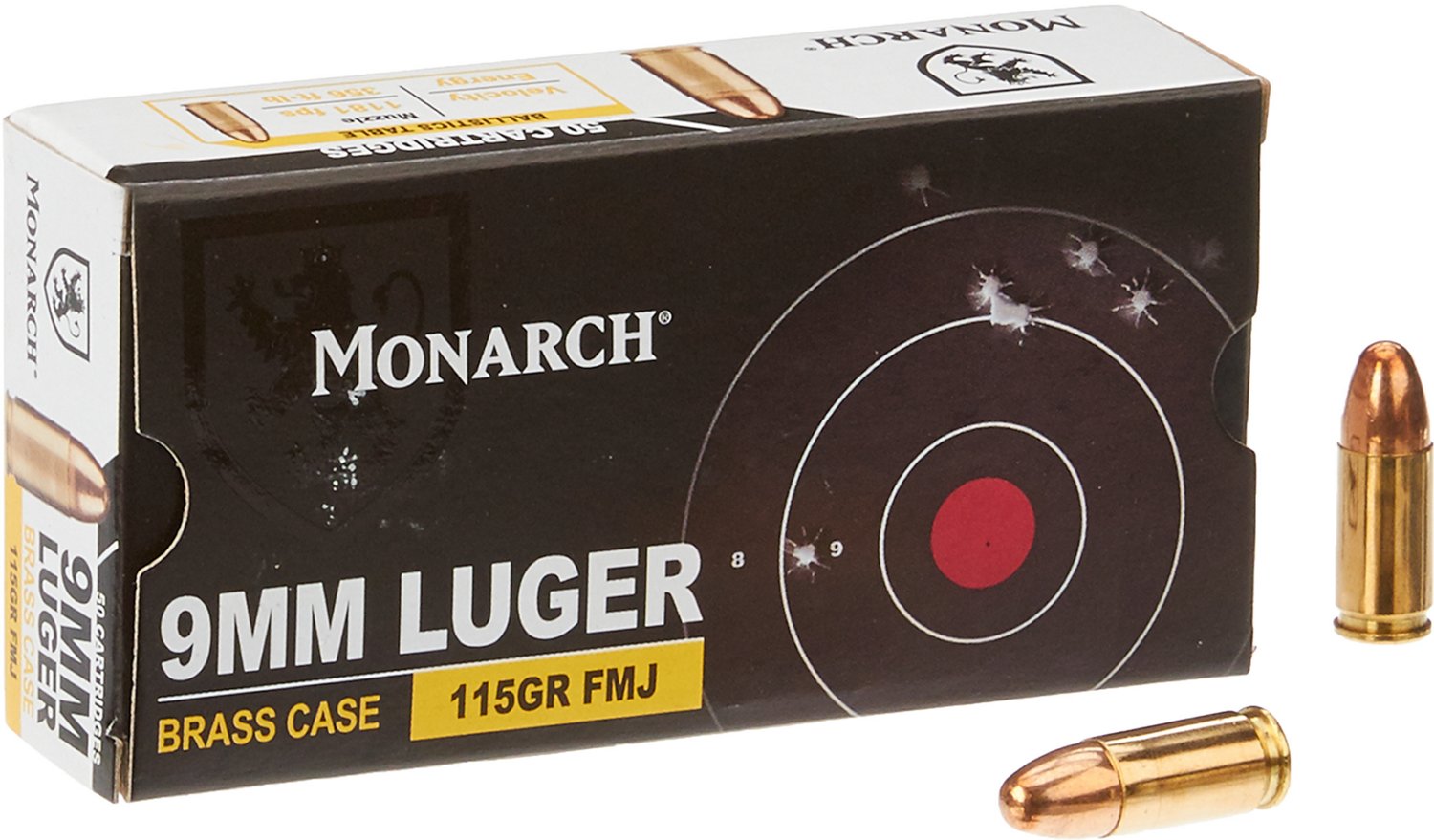 Monarch FMJ 9mm Luger 115-Grain Pistol Ammunition                                                                                - view number 1 selected