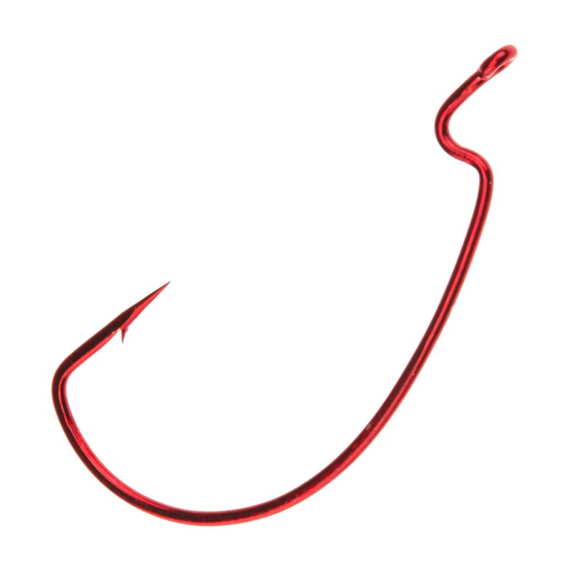 Gamakatsu Extra Wide Gap Offset Shank Worm Hooks 6-Pack Red, 2/O - Hooks at Academy Sports