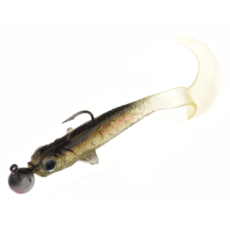 Berkley Power 3" Minnow Grubs 6-Pack Black - Frsh Wtr Soft Plastic at Academy Sports