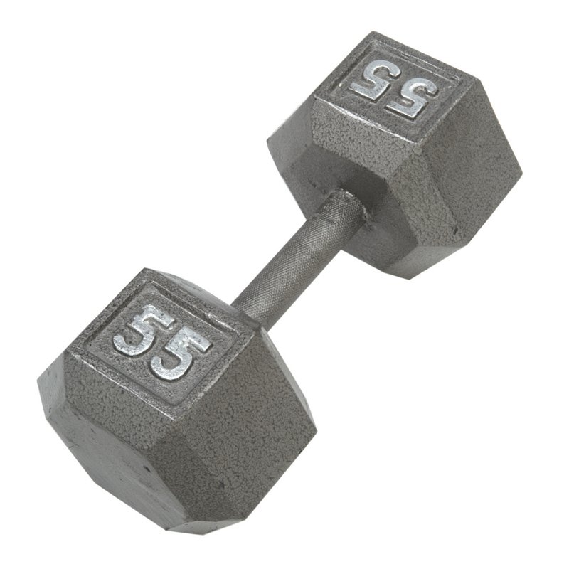 CAP Barbell 55 lb. Solid Hex Dumbbell, 55 Lbs - Free Weights/Bulk at Academy Sports