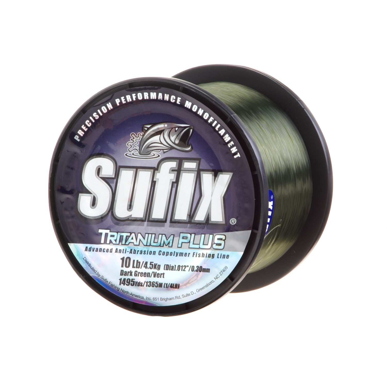 Sufix Tritanium Plus Copolymer Monofilament Fishing Line - 2 Spools (1/4 Lb Each) - Pick Color & Test