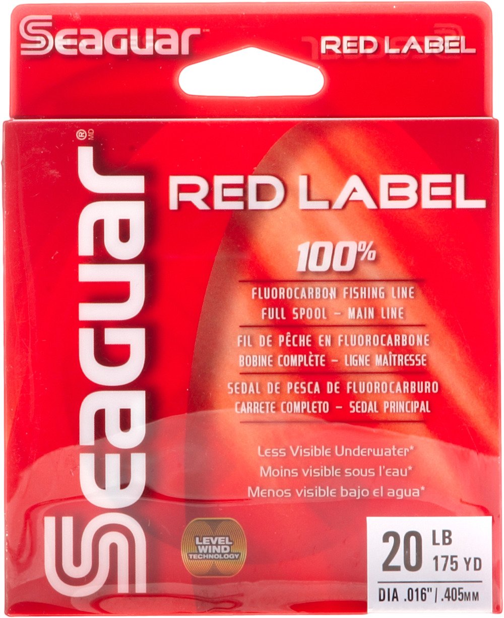 Seaguar Red Label 100% Fluorocarbon Main Line 20lb 175 Yards BRAND