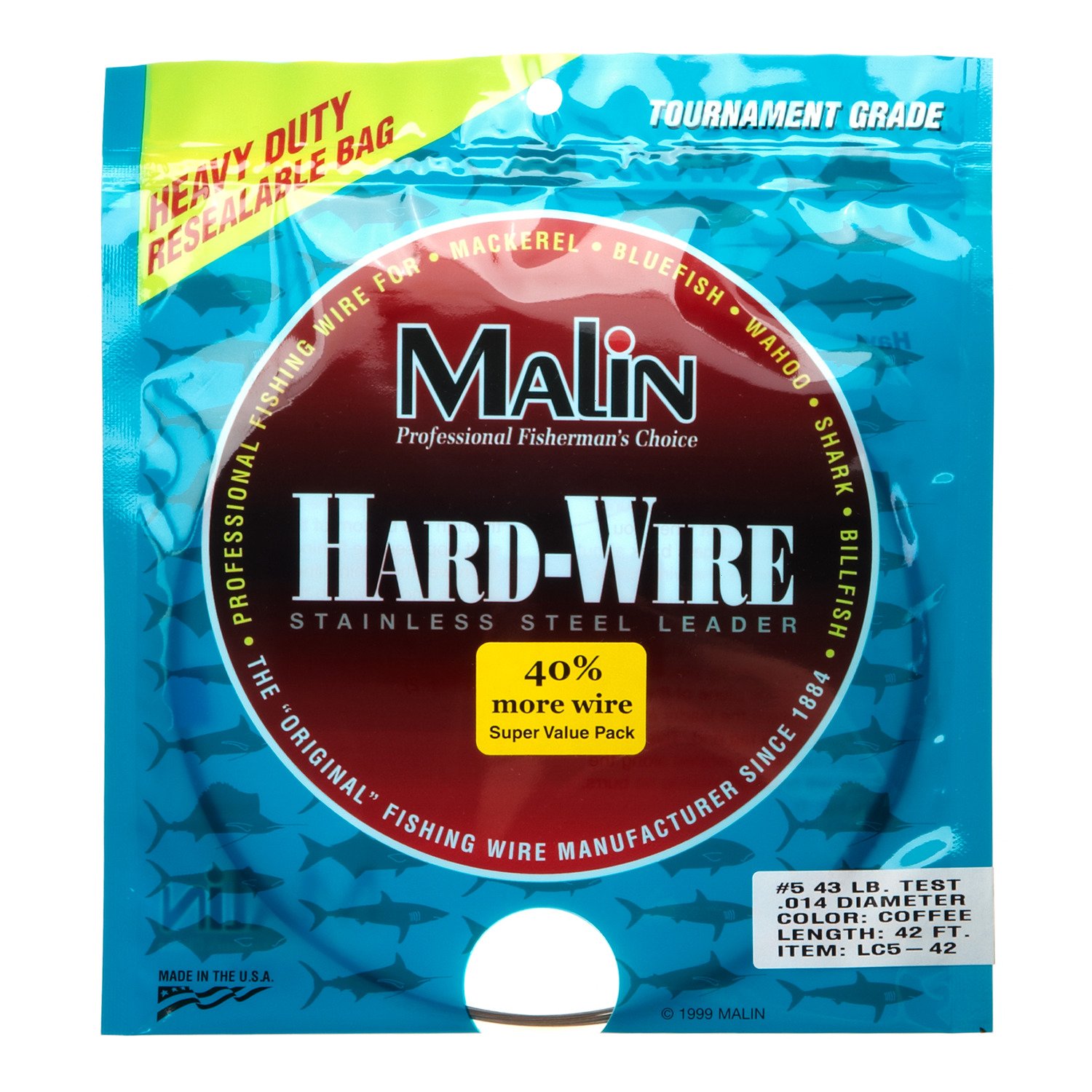 Malin Size 42 ft Wire Leader