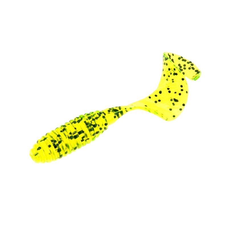Uncle Josh Kalins Lunker 3 in Grub Baits 10-Pack Chartreuse - Frsh Wtr Soft Plastic at Academy Sports