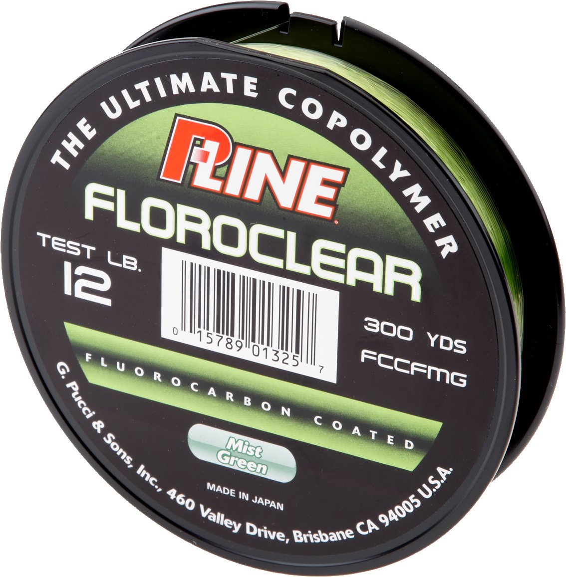 P-Line FCCF-6 Fluorocarbon Premium Line 12 lb. Test 300 yd Spool