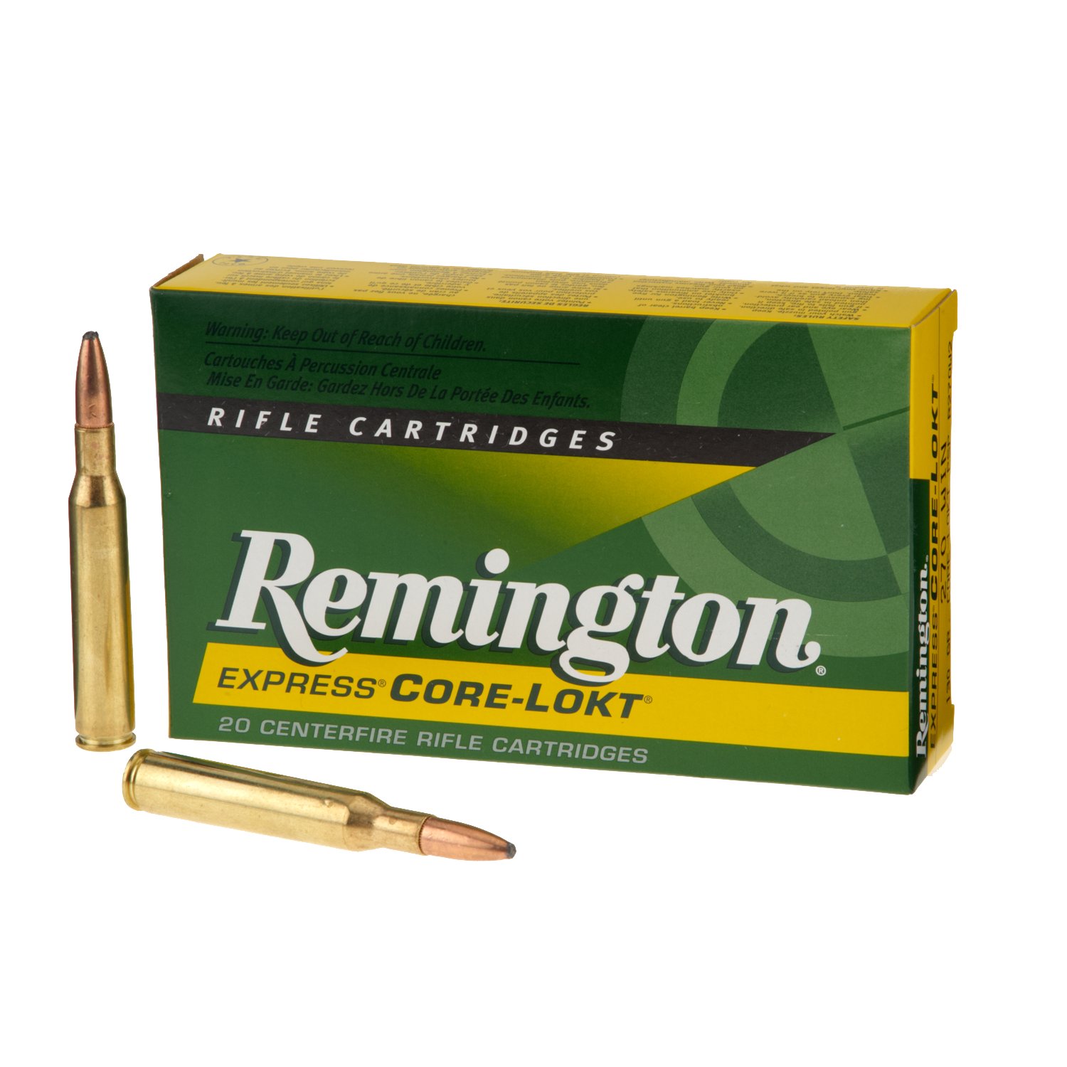 Remington Core-Lokt .270 Win. 130-Grain Centerfire Rifle Ammunition - 20 Rounds                                                  - view number 1 selected