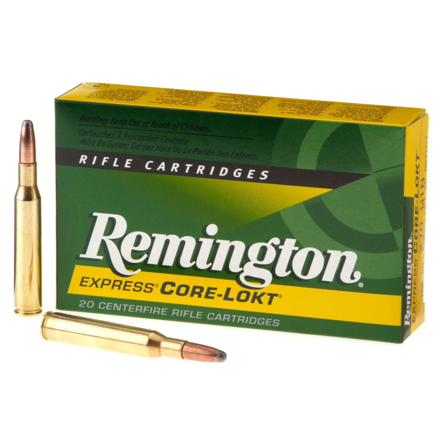 Remington Core-Lokt .270 Win. 150-Grain Centerfire Rifle Ammunition - 20 Rounds                                                  - view number 1 selected