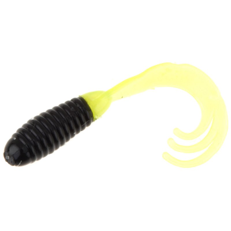 Big Bite Baits 2" Triple Tip Grub Baits 10-Pack Black - Frsh Wtr Panfish Bait at Academy Sports