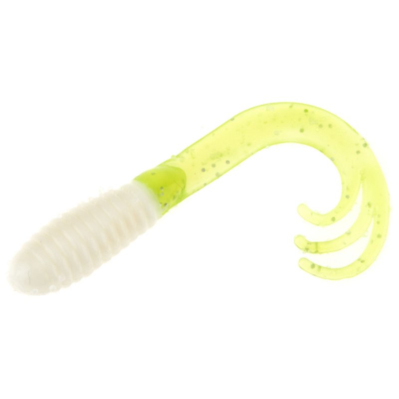 Big Bite Baits 2" Triple Tip Grub Baits 10-Pack White - Frsh Wtr Panfish Bait at Academy Sports