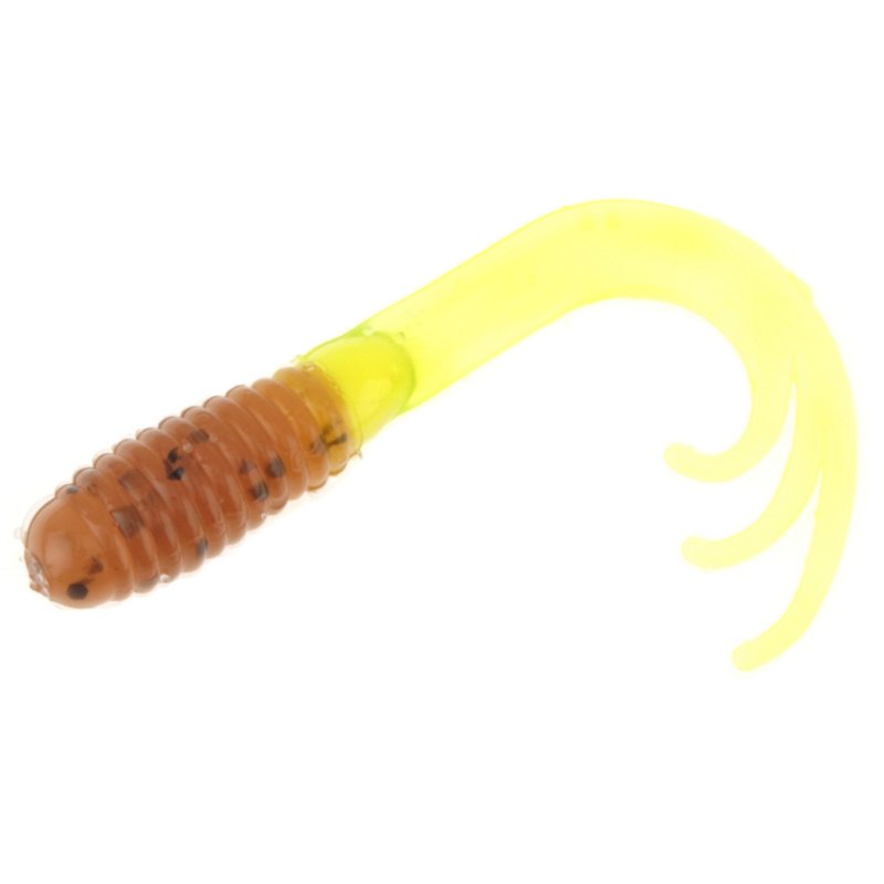 Big Bite Baits 2" Triple Tip Grub Baits 10-Pack Pumpkin - Frsh Wtr Panfish Bait at Academy Sports