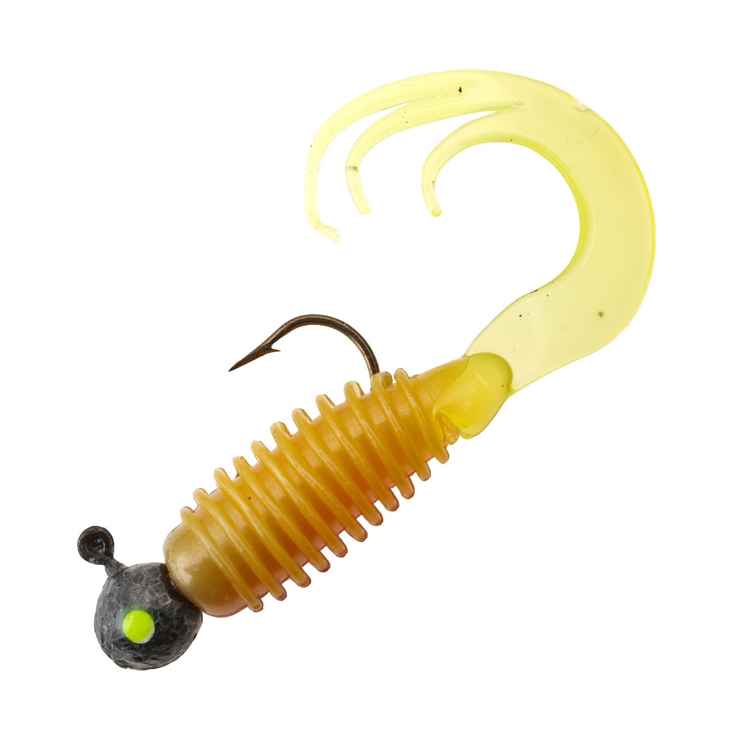 Big Bite Baits 1/8 oz Ringed Triple Tip Grubs 4-Pack