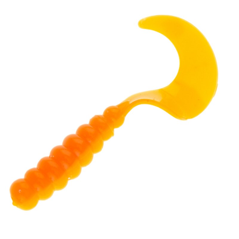 Big Bite Baits 2" Fat Grub Baits 10-Pack Orange - Frsh Wtr Panfish Bait at Academy Sports