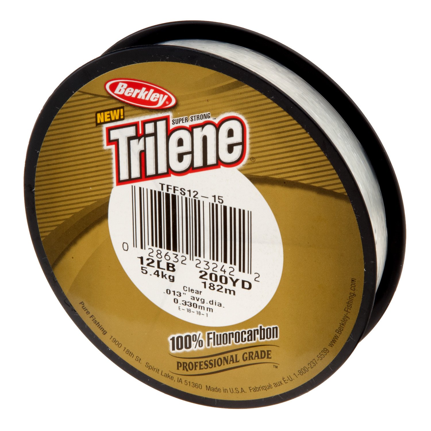 Berkley Trilene 100% Fluorocarbon Professional Grade 200 Yards