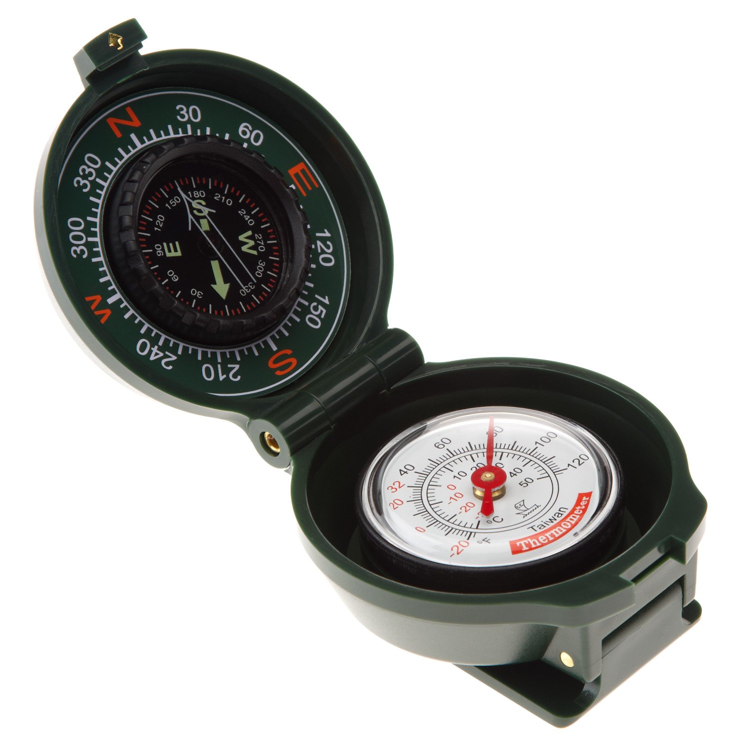 Sun Company TempaComp - Ball Compass and Thermometer Carabiner