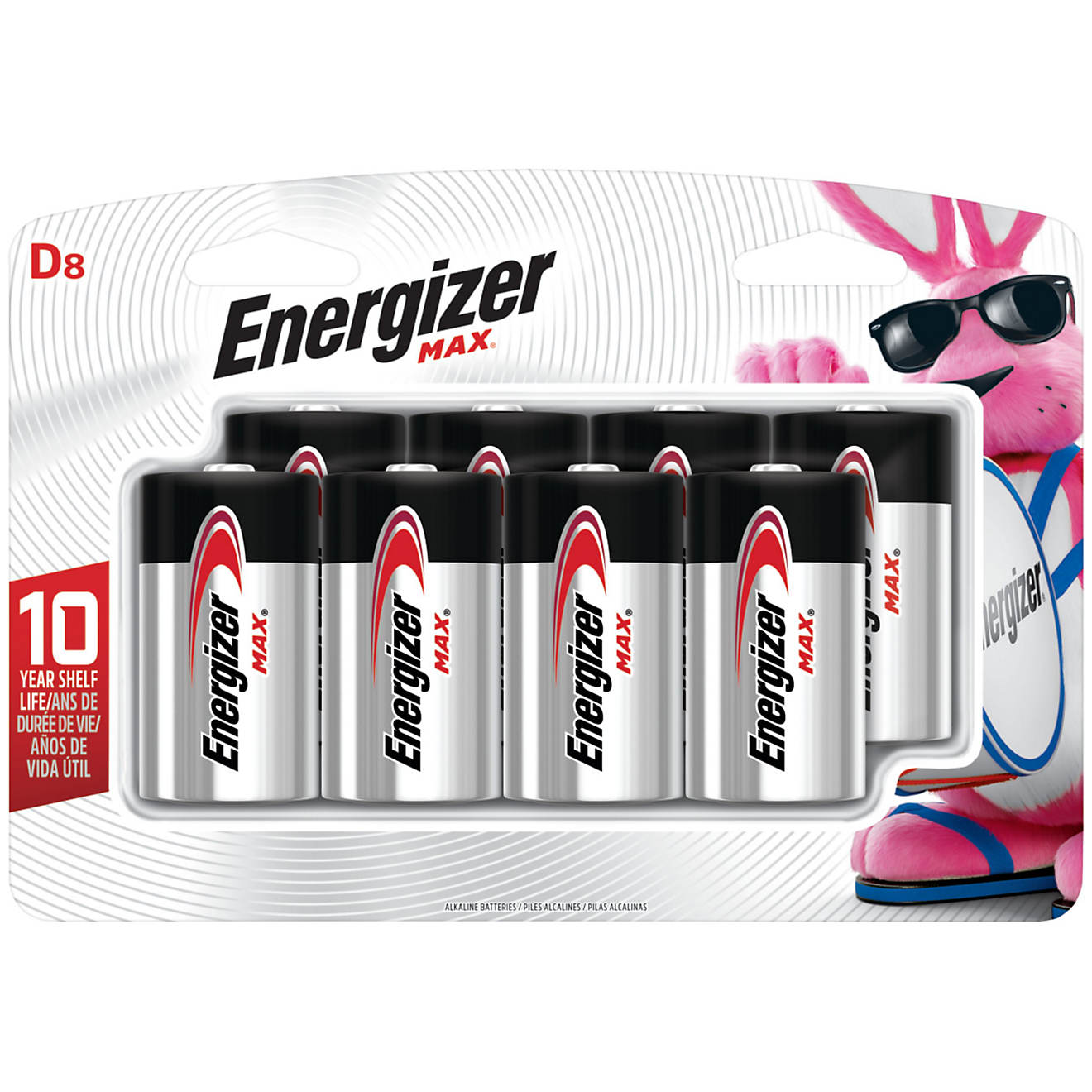 Energizer® Max Alkaline D Batteries 8-Pack                                                                                      - view number 1