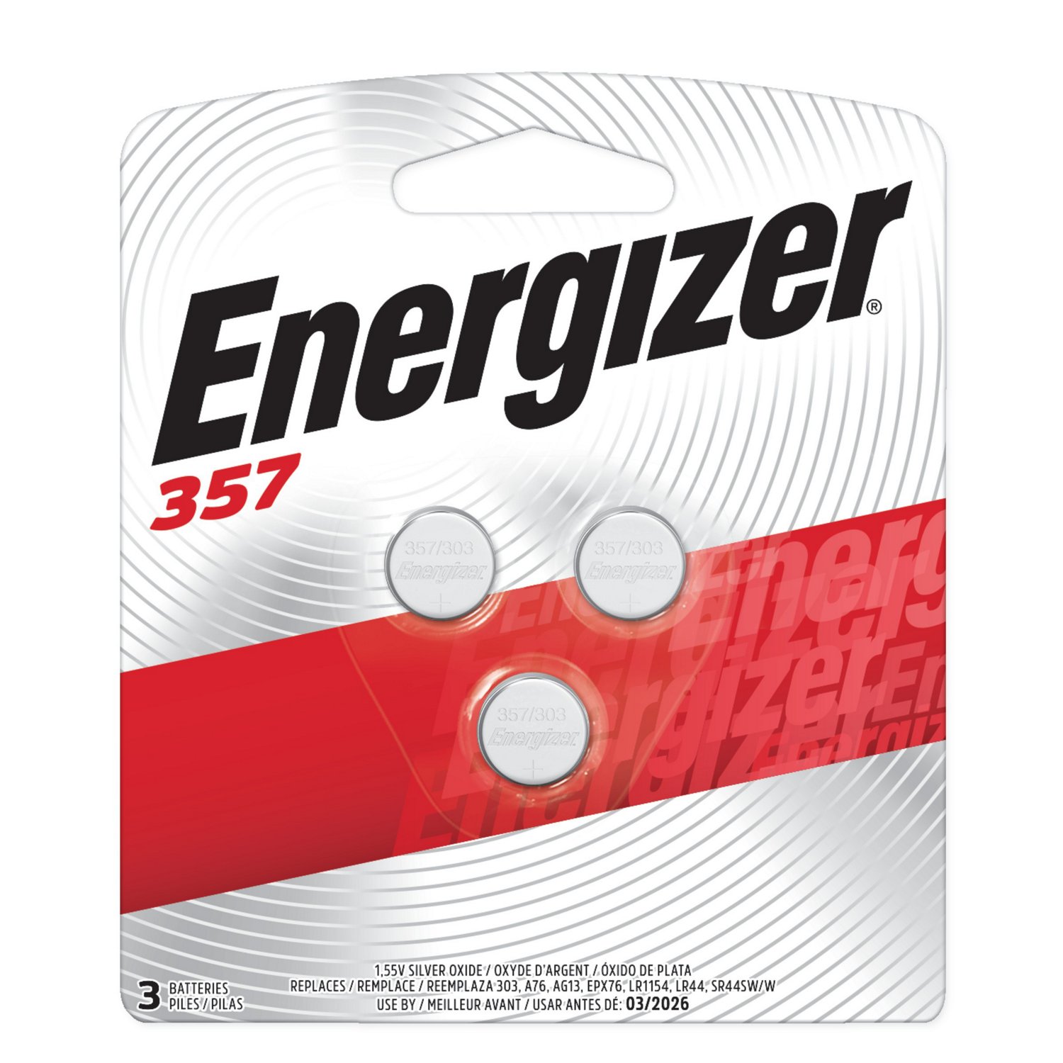 Energizer® 1.5V Silver Oxide Batteries 3-Pack