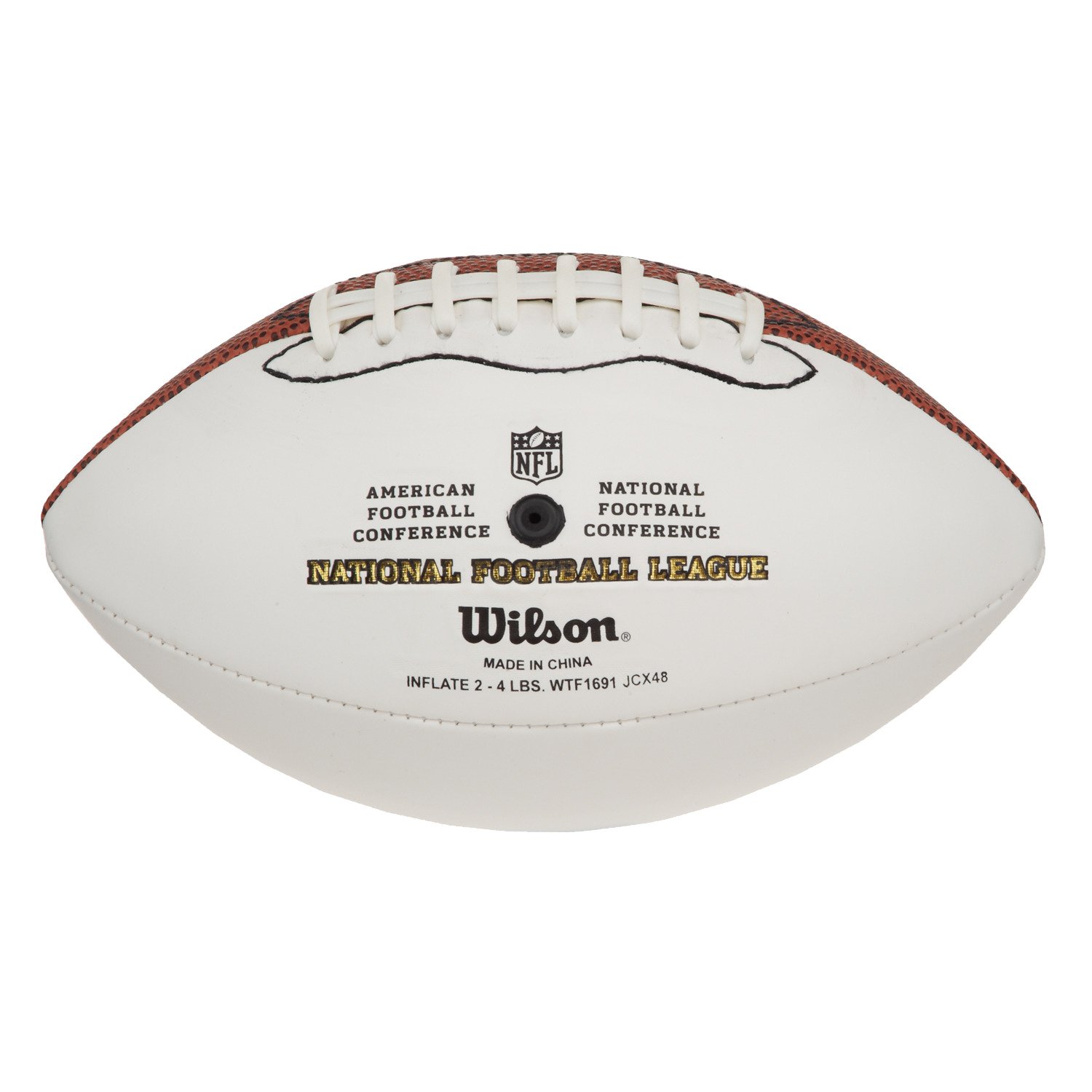 Wilson NFL White Panel Autograph Football - 3 White Panels — Game