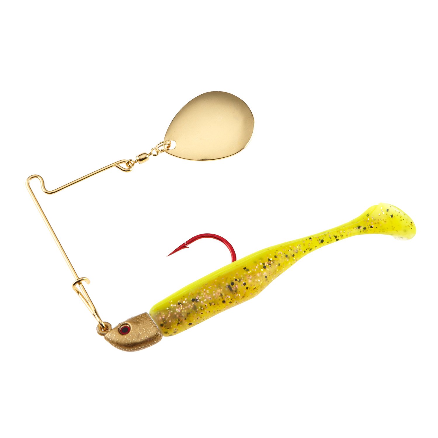 Bass Assassin Lures Red Daddy 1/4 oz Spinner Combo