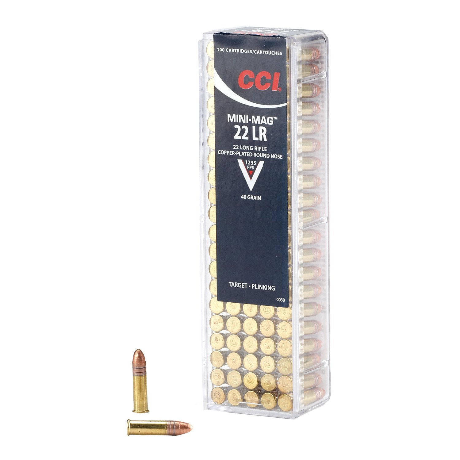 Cci Mini Mag 22 Lr 40 Grain High Velocity Rifle Ammunition 100