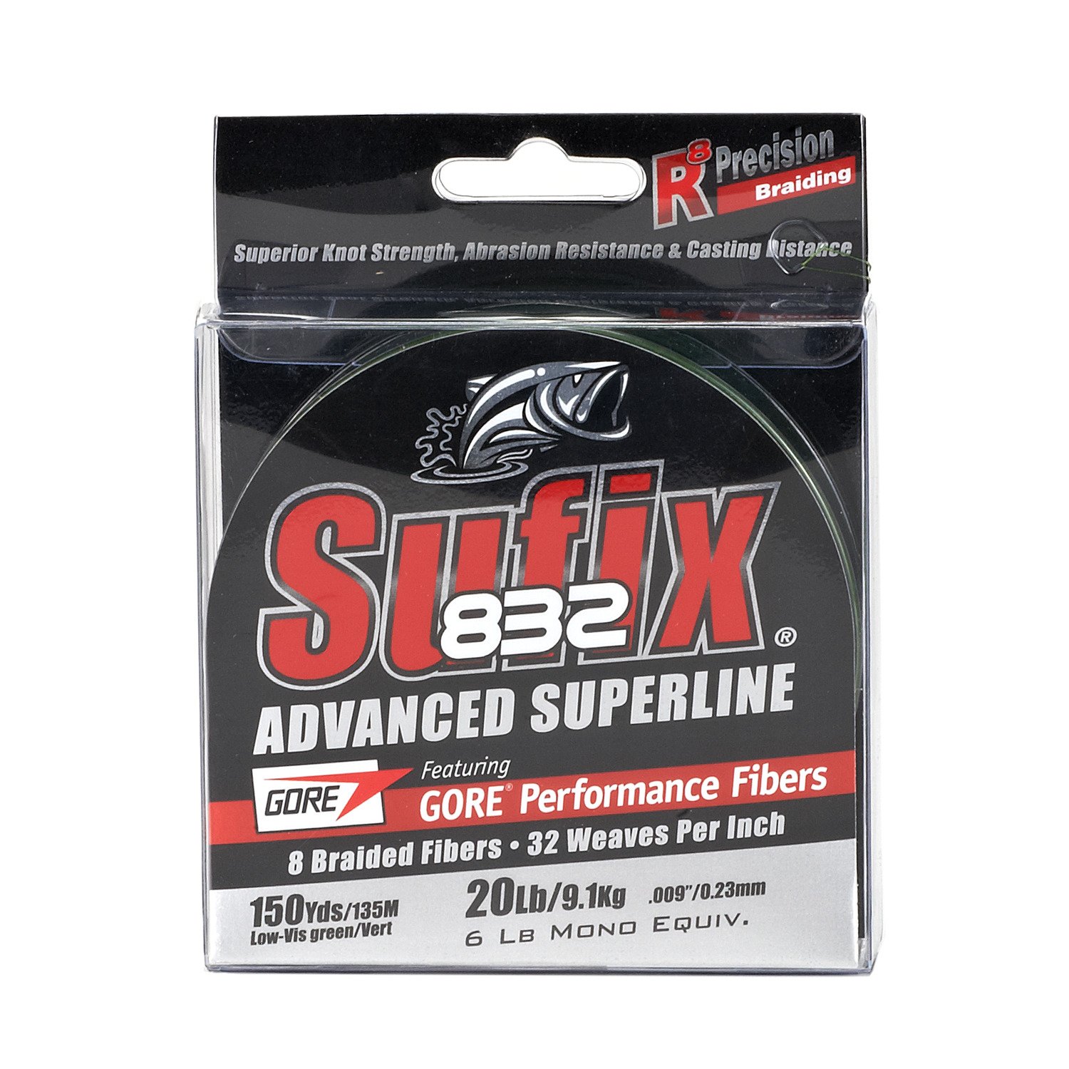 Sufix 832 Advanced Superline 20 lb - 150 yards Braided Fishing Line