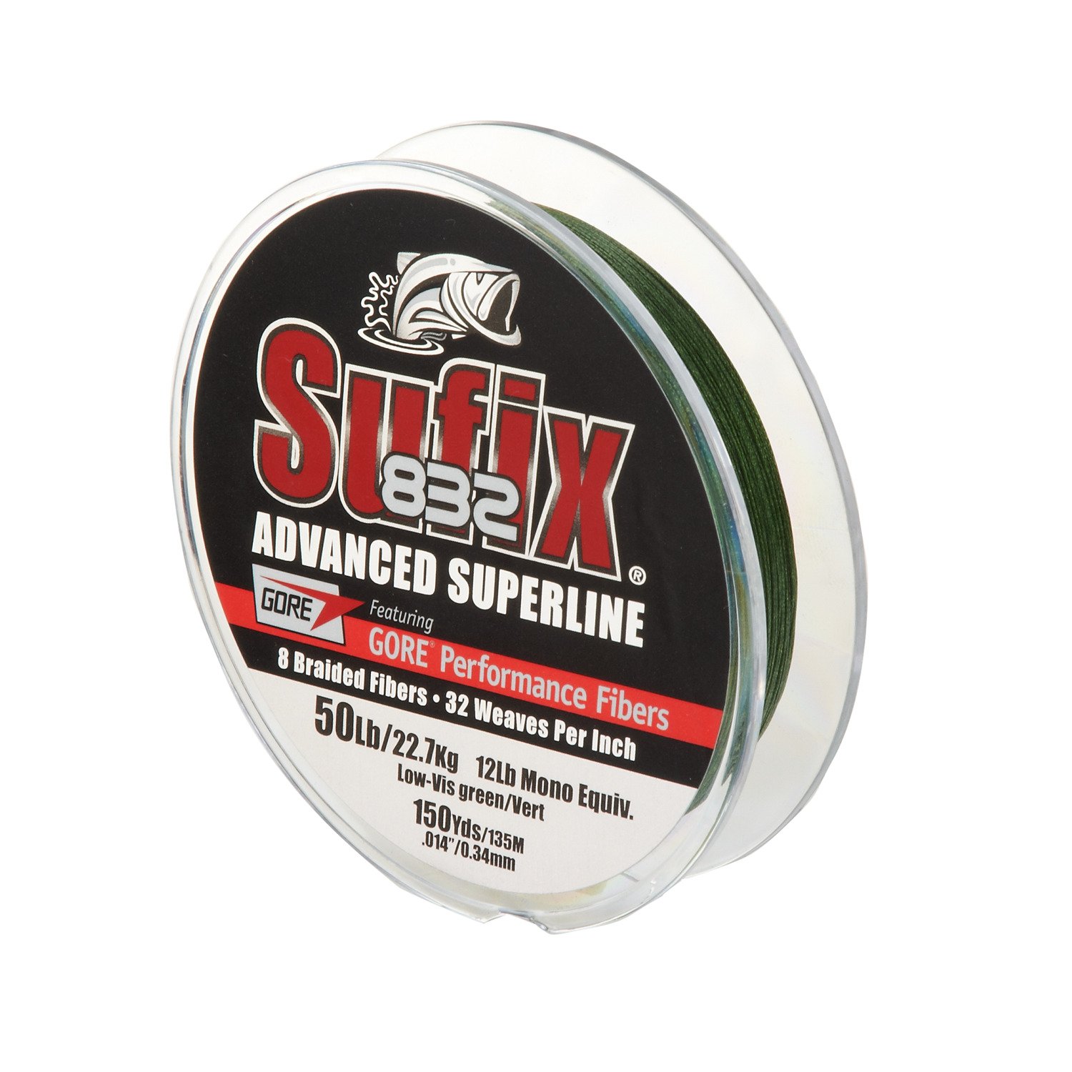 Sufix - 832 Advanced Superline 50lb / 150 Yards / Low Vis Green