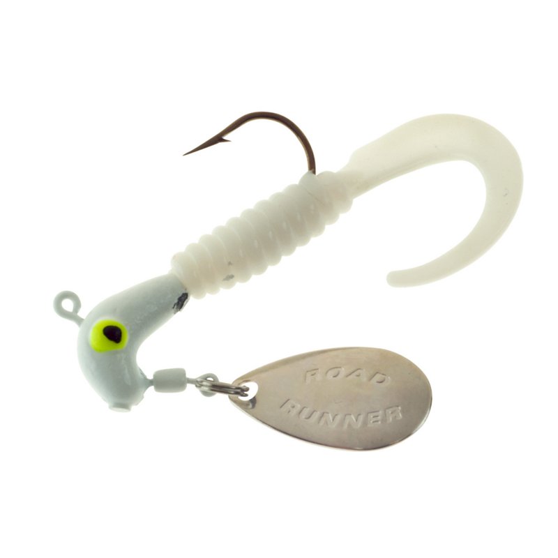 Blakemore Road Runner 1/4 oz. Curly-Tail Jigs 2-Pack White - Frsh Wtr Panfish Bait at Academy Sports