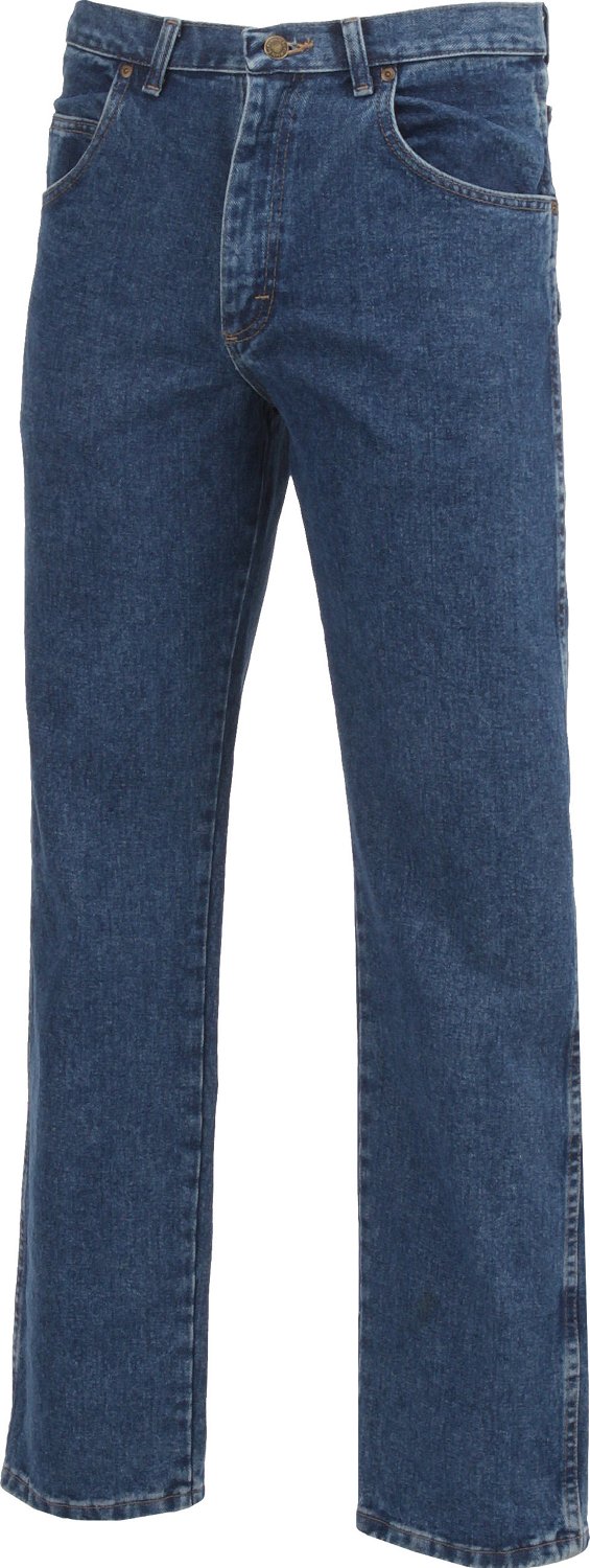 RW Rugged Wear® 36 x 34 Light Wash Men's Carpenter Denim Jeans at