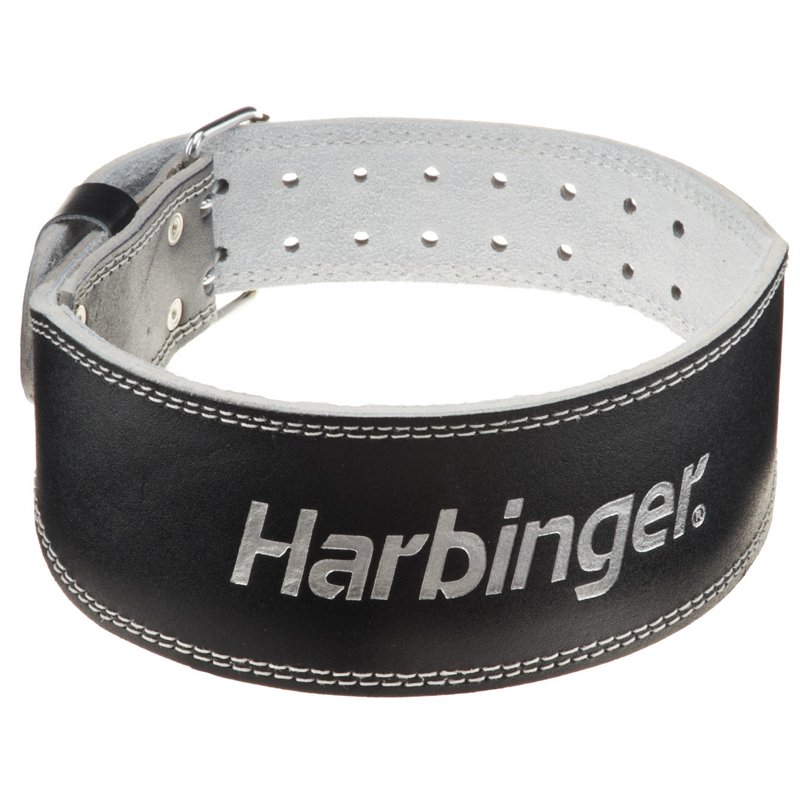 Harbinger 4" Padded Leather Weight Lifting Belt Black, Medium - Exercise Accessories at Academy Sports