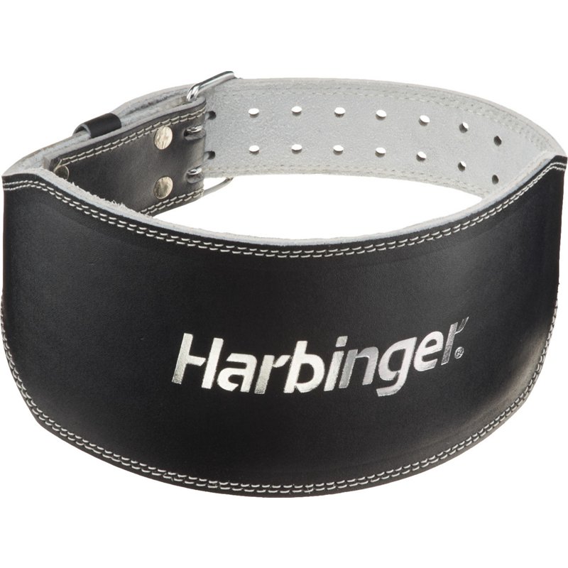 Harbinger 6" Padded Leather Weight Lifting Belt Black, Large - Exercise Accessories at Academy Sports