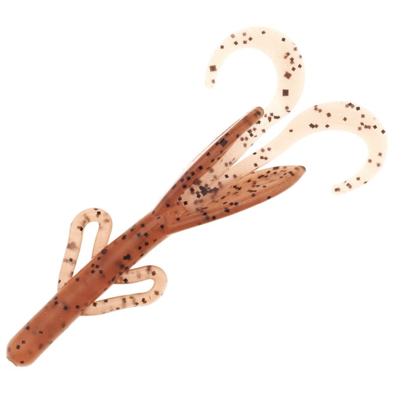 Zoom Baby Brush Hog 5" Creature Baits 12-Pack Pumpkin - Frsh Wtr Soft Plastic at Academy Sports